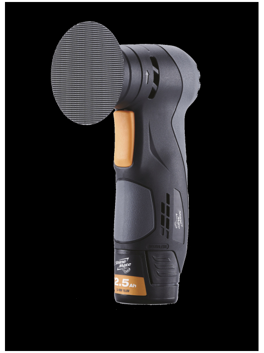 ShineMate EB201A-3 Kit Mini slefuitor orbitala 3mm, taler 75mm, 10,8V