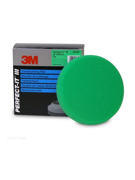 Burete polish abraziv 3M Compounding Pad, verde, 150mm