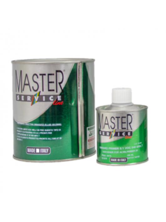 MASTER SERVICE PRIMER FILLER ACRILIC 2K 5:1 1L+0,2 INTARITOR GRI/NEGRU