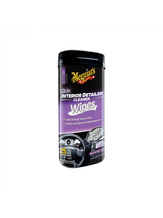 Meguiar’s Quik Interior Detailer Wipes șervețele detailing rapid interior 25 buc