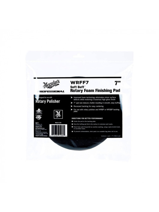 Meguiar’s Soft Buff Rotary Foam Finishing Pad 7", burete polish finish 17,78