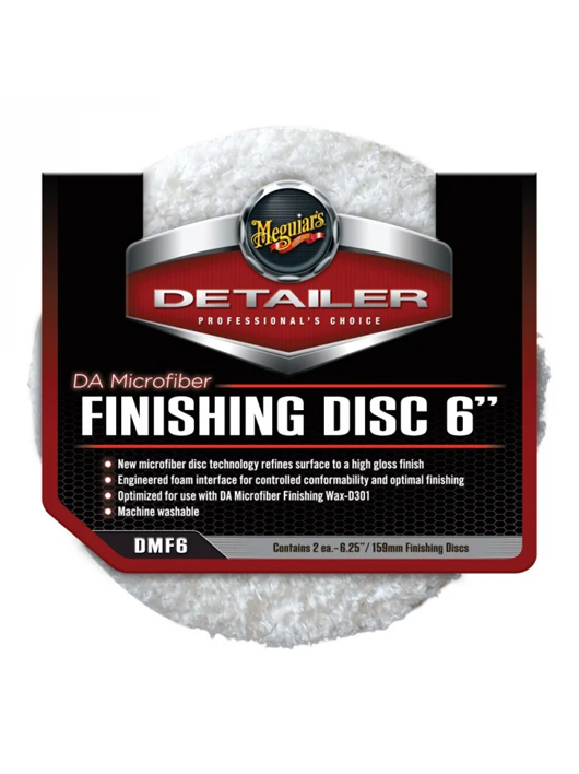 Meguiar’s DA Microfiber Finishing Disc 6 disc polish cu microfibra 15,24cm 2buc