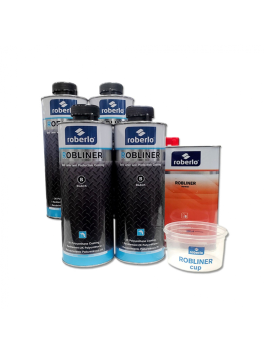 Roberlo KIT negru Robliner, 4 x 600 ml. + 1 x 800 ml