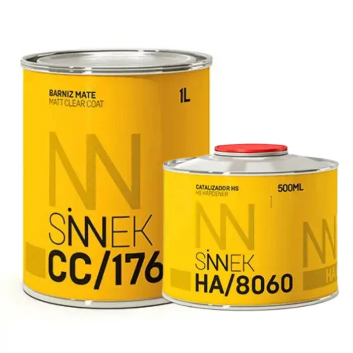 Pachet lac auto, Sinnek CC 1764, 2:1 Mat, cantitate 1 litru lac + 0.5 litri intaritor